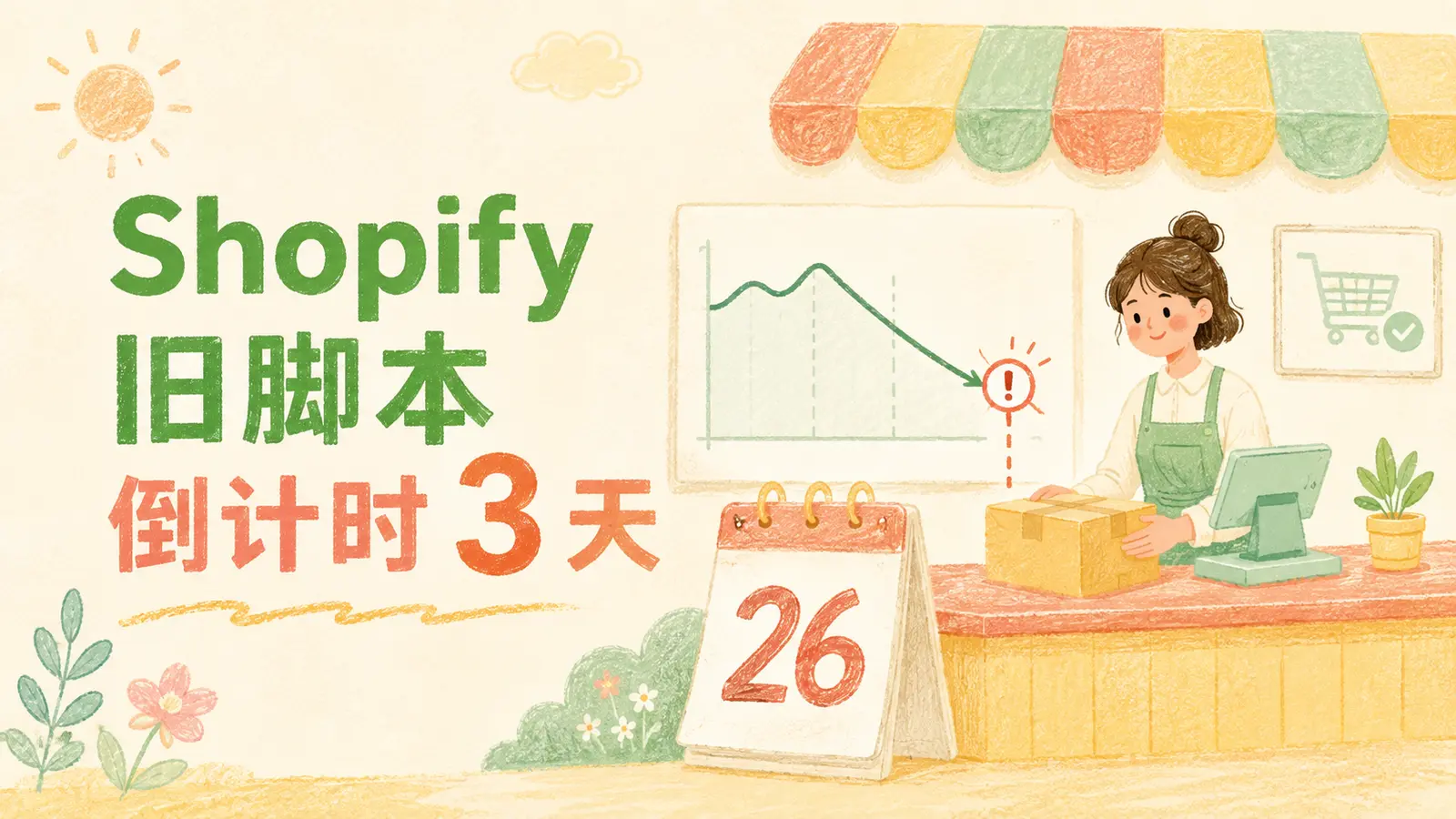 Shopify旧结账脚本倒计时3天，跨境独立站检查转化追踪