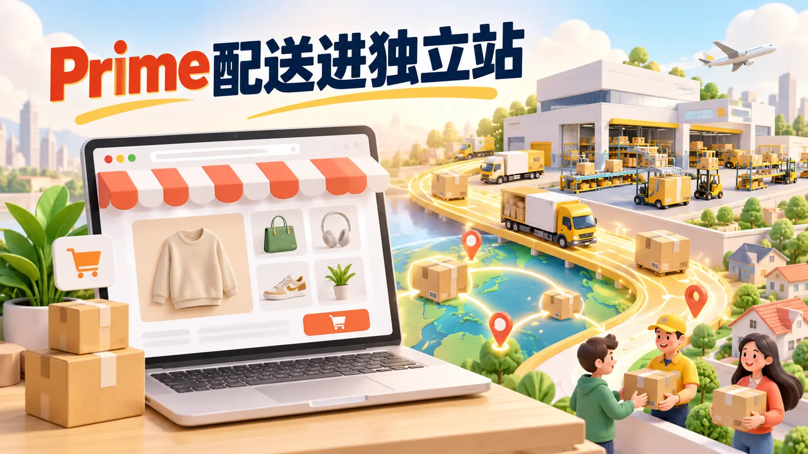 亚马逊Prime配送进入独立站并降低多渠道履约费用的新闻封面