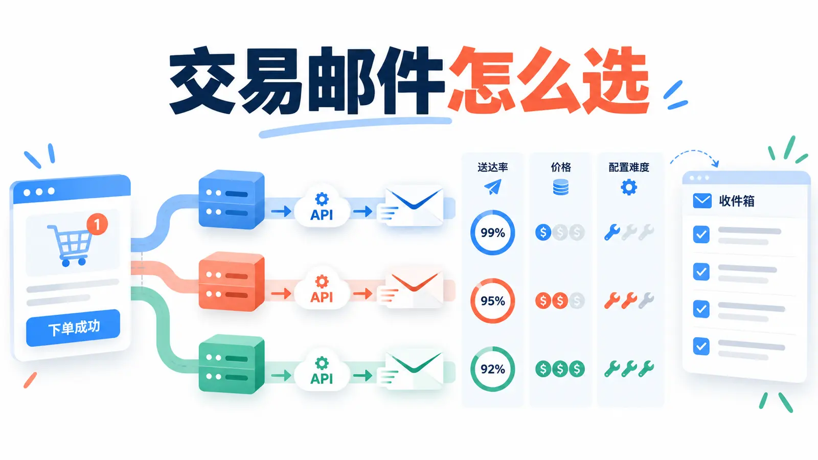 Postmark、Amazon SES与Mailgun用于WooCommerce交易邮件的费用送达和配置对比封面