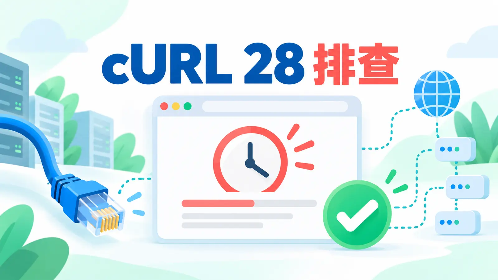 WordPress cURL error 28超时的DNS网络WAF完整排查教程封面